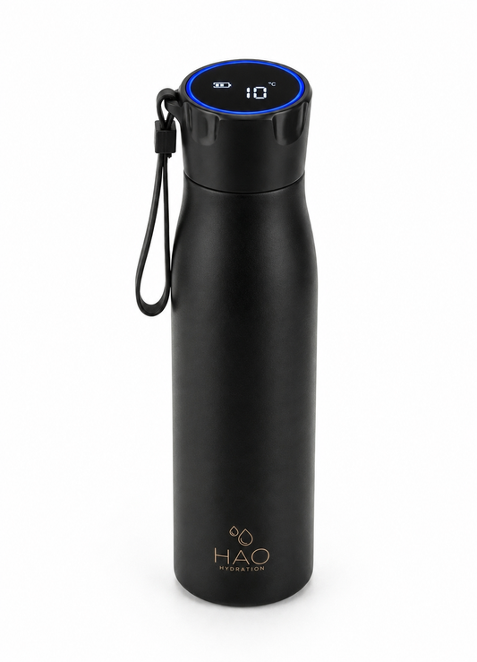 500ml Black (Gold Logo) Purifying Water Bottle