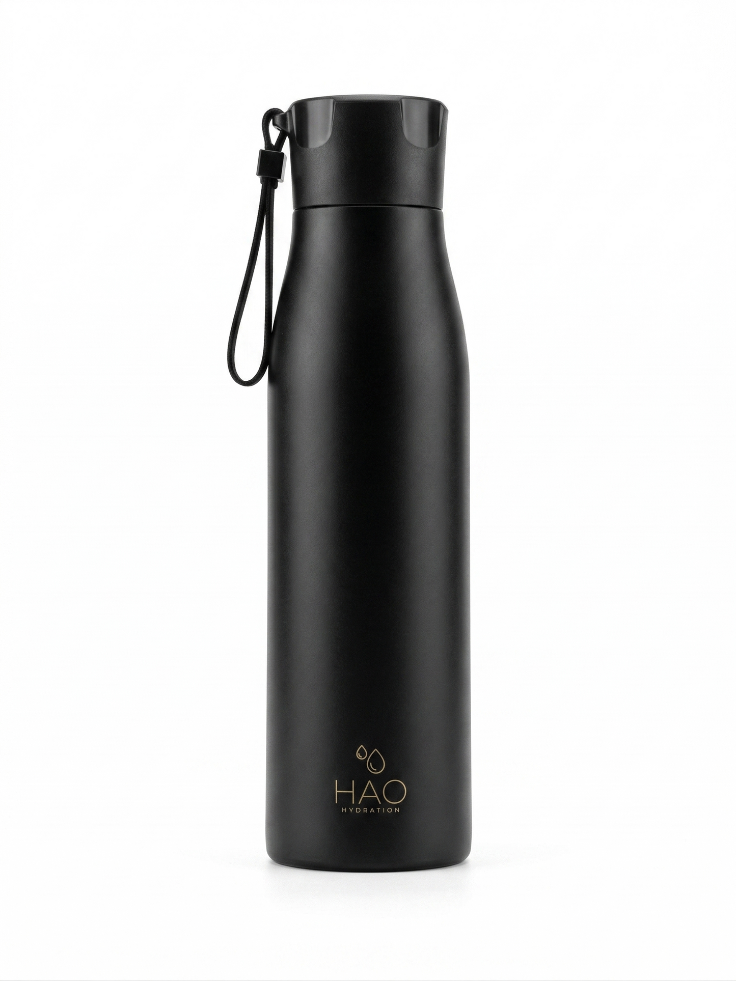 750ml Black (Gold Logo) Purifying Water Bottle