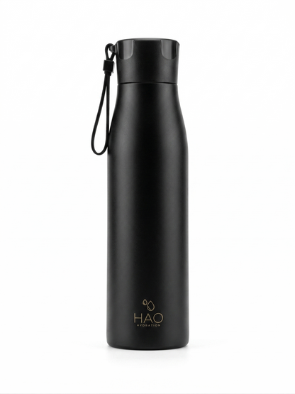 750ml Black (Gold Logo) Purifying Water Bottle