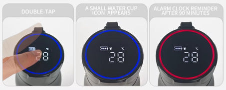 750ml Blue Purifying Water Bottle