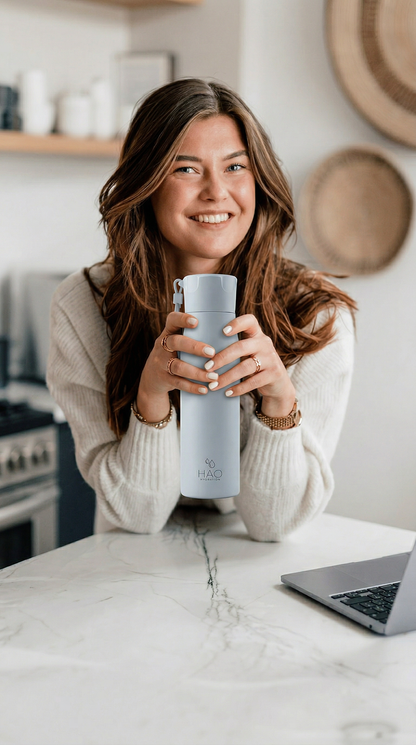 500ml Blue Purifying Water Bottle
