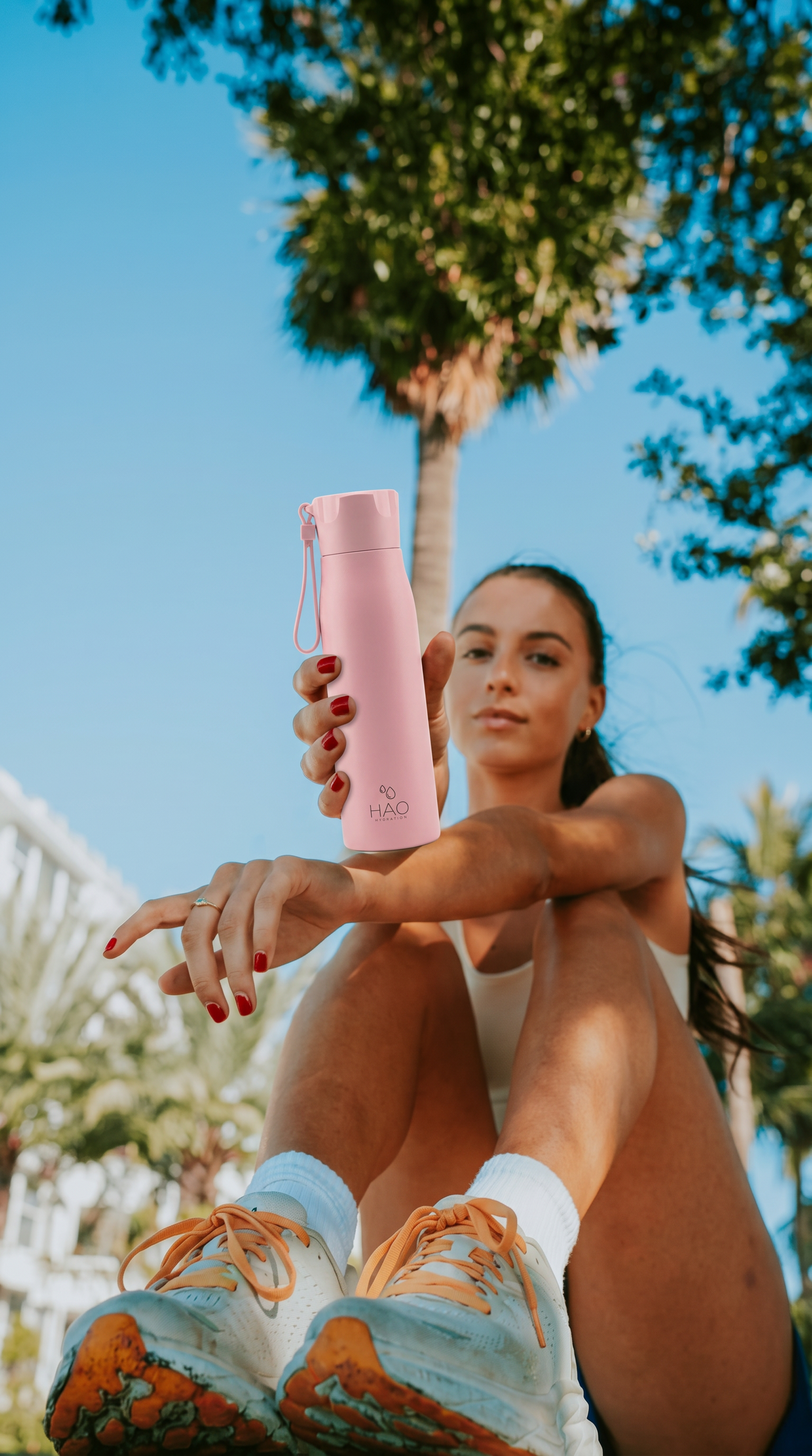 750ml Pink Purifying Water Bottle
