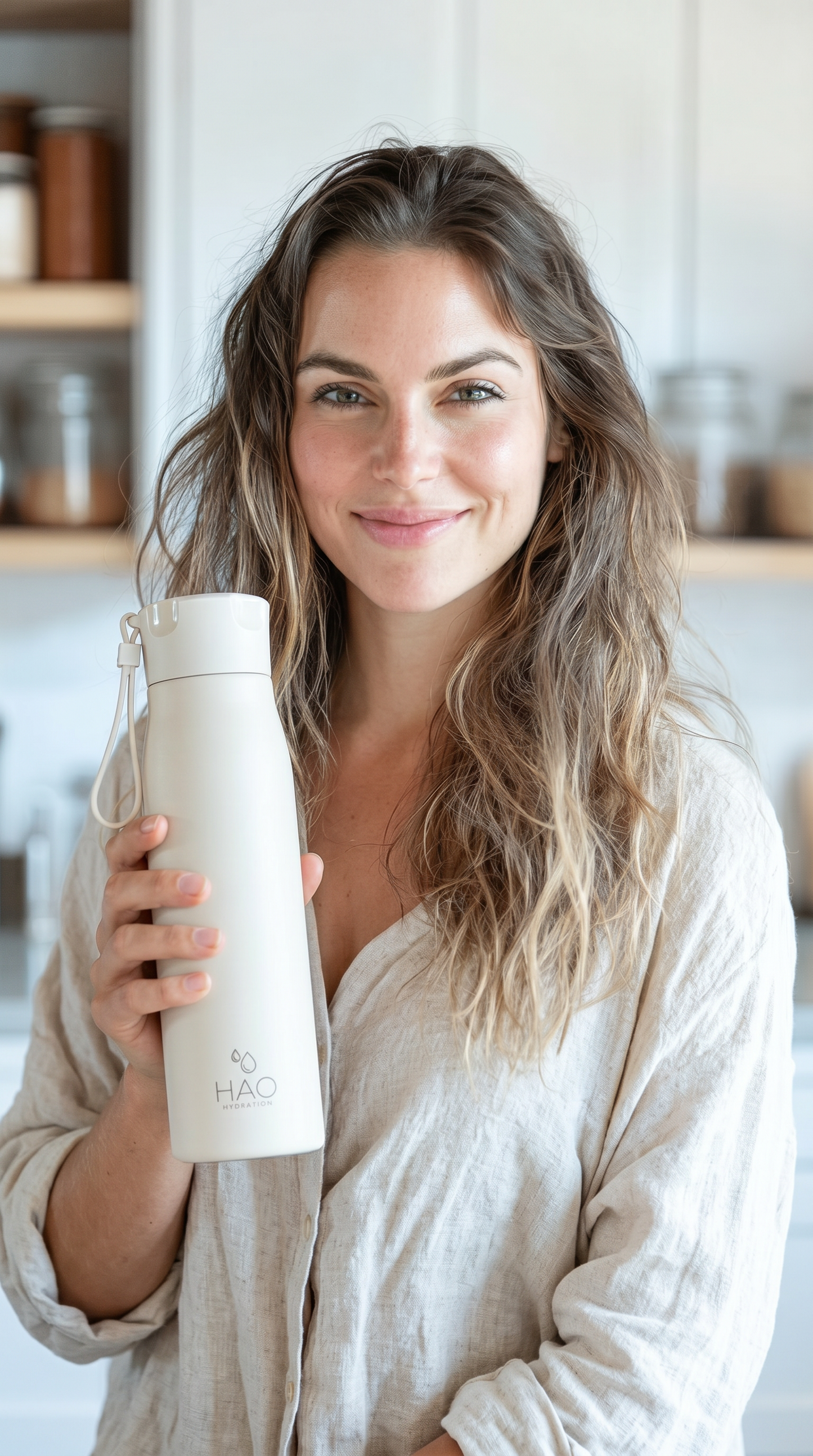 500ml White Purifying Water Bottle