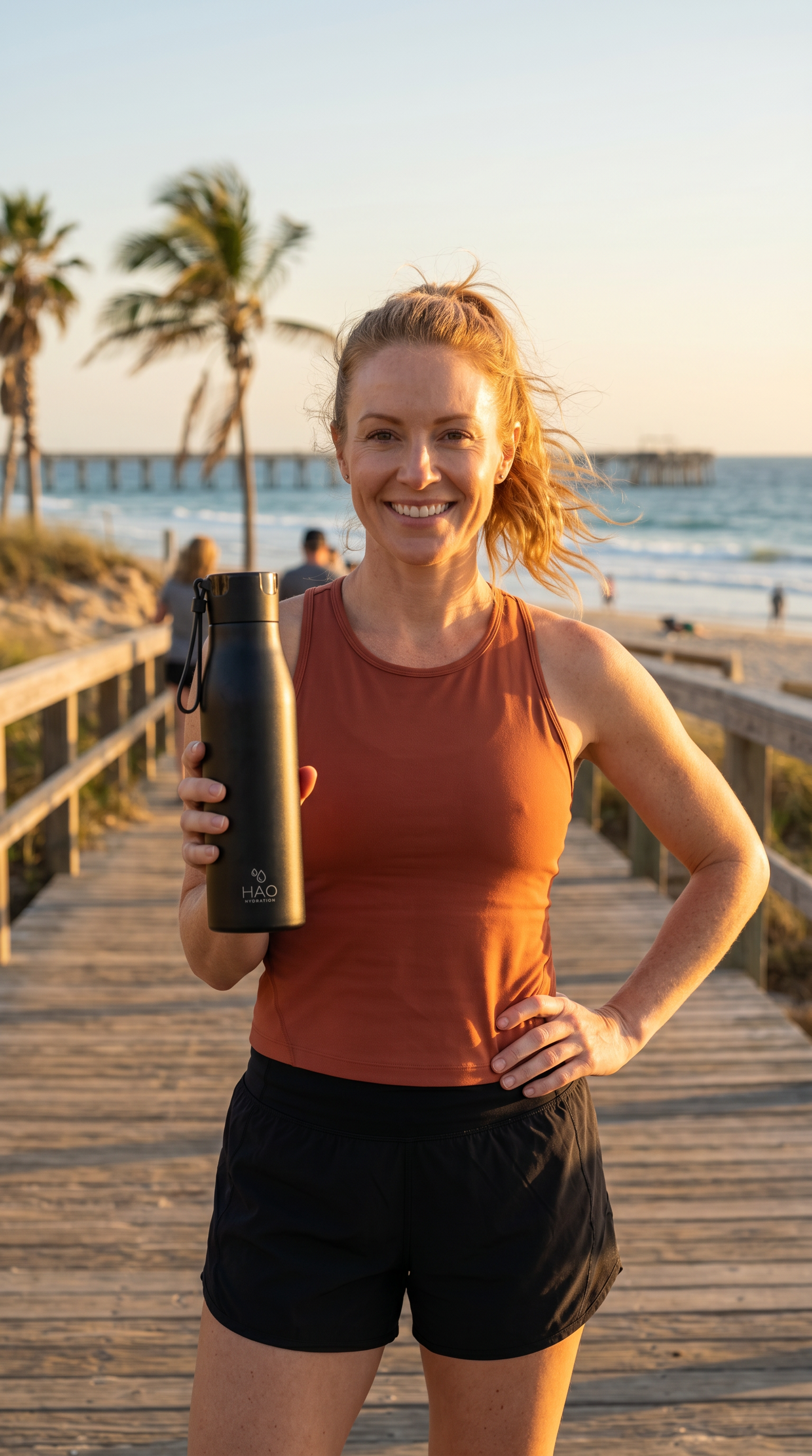 500ml Black (White Logo) Purifying Water Bottle