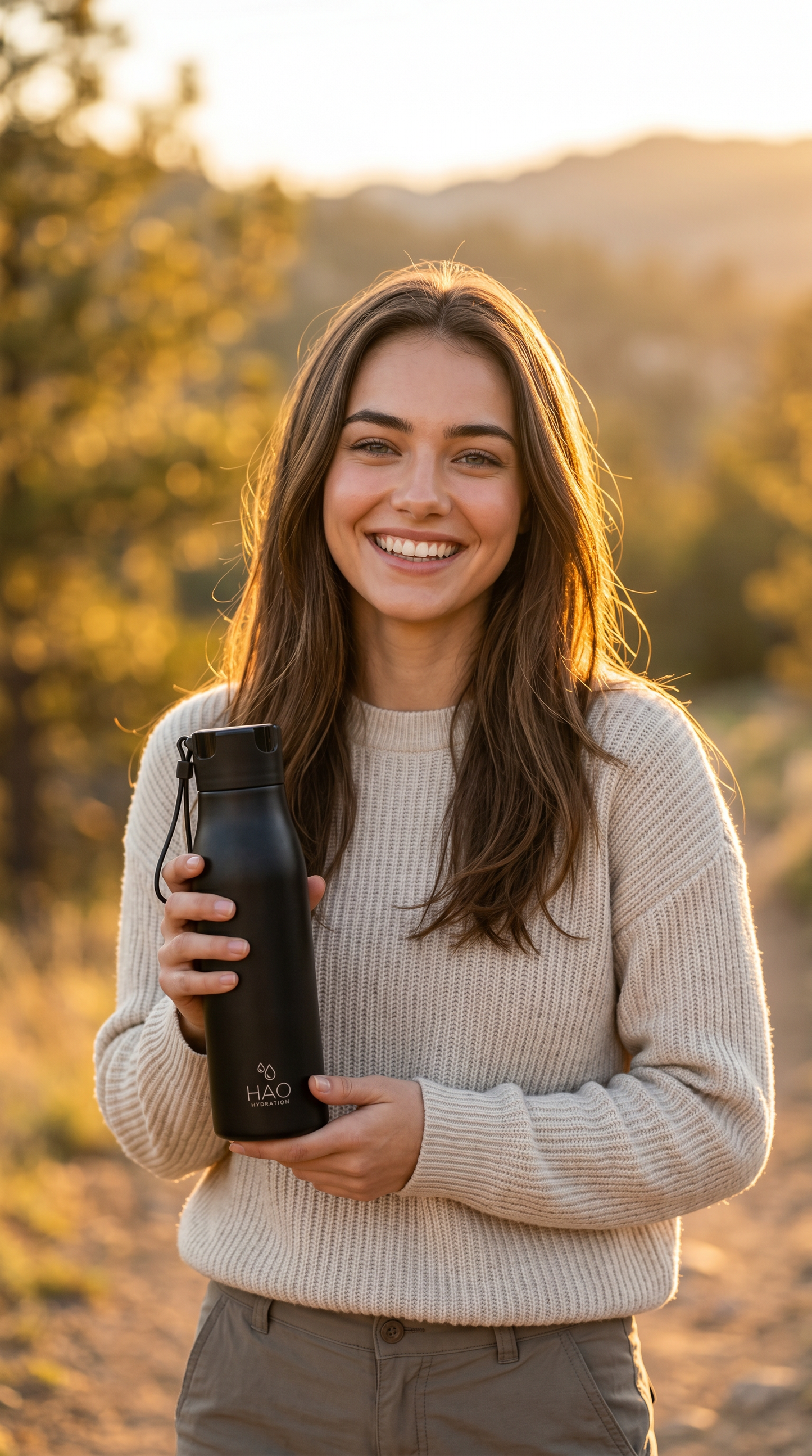 500ml Black (Gold Logo) Purifying Water Bottle
