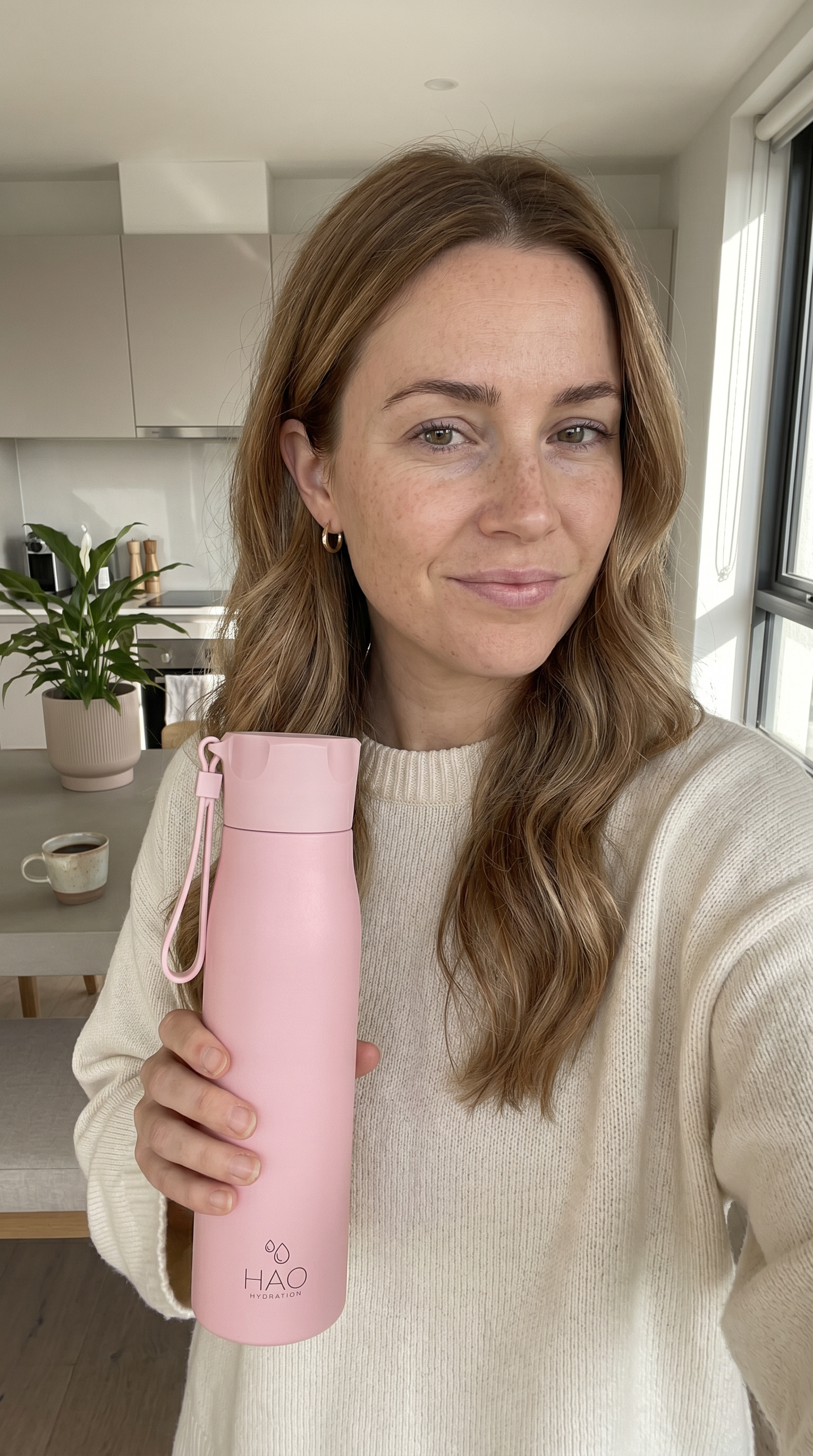750ml Pink Purifying Water Bottle