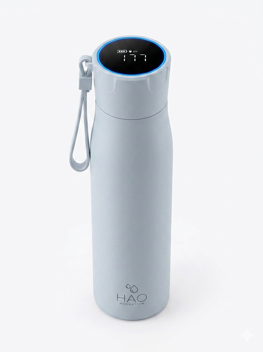 500ml Blue Purifying Water Bottle